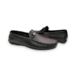 Leather Loafers For Men’s Fashion – Black (With Buckles) - Image 3
