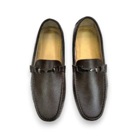 Leather Loafers For Men’s Fashion – Dark Brown (with Buckles)