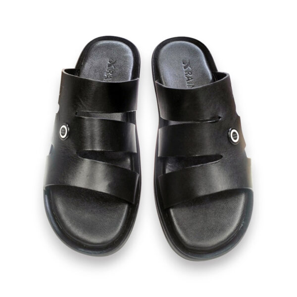 Thong Sandal for Men's- Black - Image 2