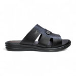 Thong Sandal for Men's- Black - Image 4