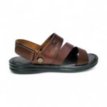 Men's Belt Sandal - Brown - Image 4