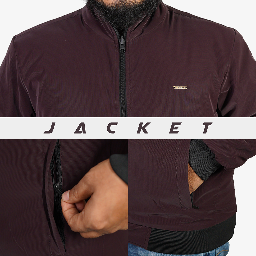 Winter Jacket - Maroon - Image 2